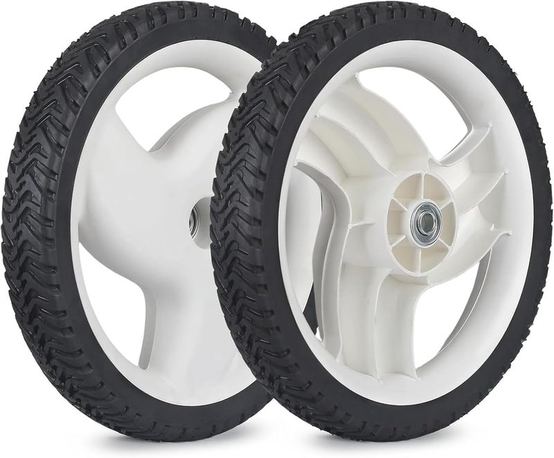 Sutmorly 105-1816 Lawn Mower Rear Wheels Fits for Toro 105-1816-A Stens 205-268, Recycler Plastic Rear Wheel 12" 20012 20016 20019, 2 pack - Image 1